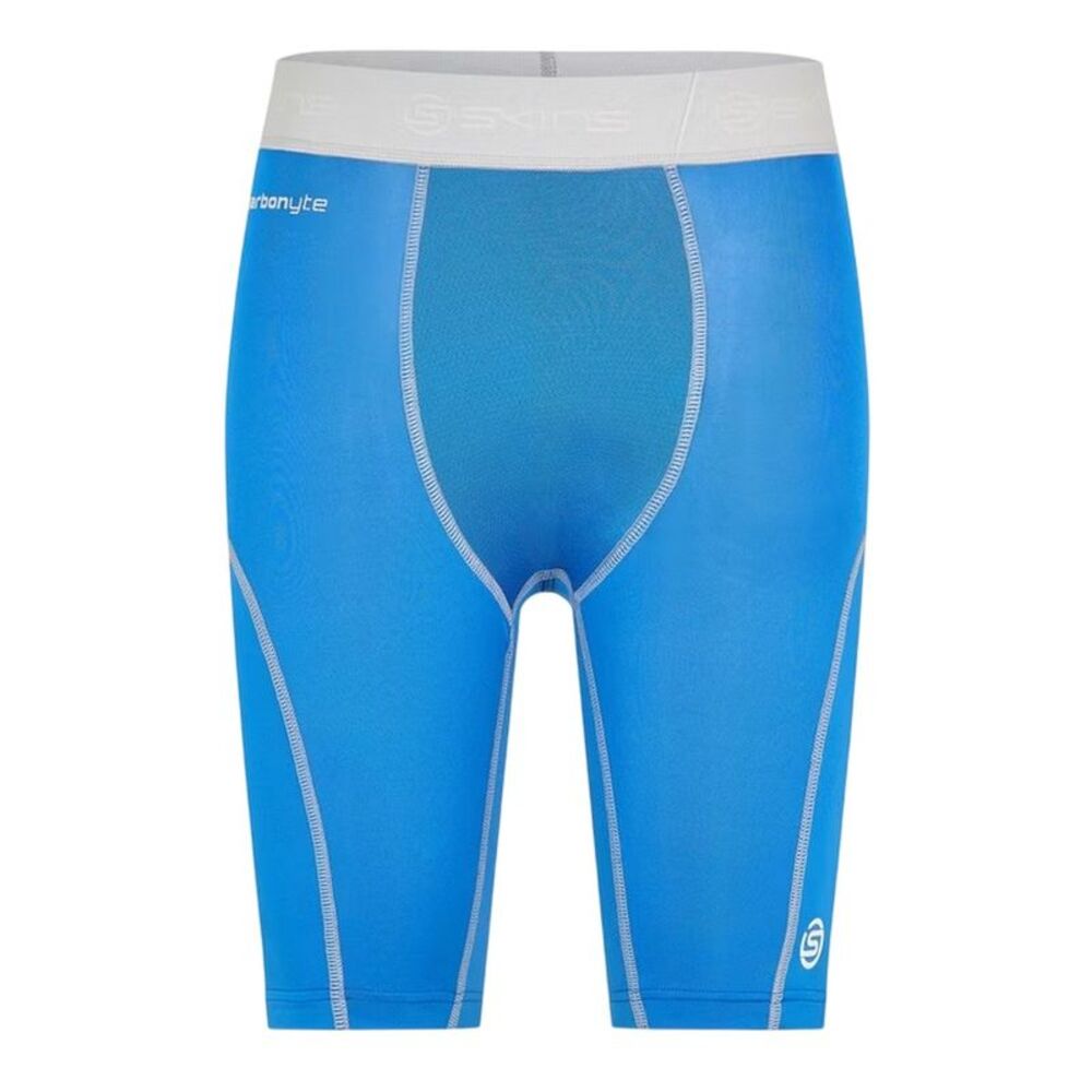Skins Mens Carbonyte Fitted Compression Shorts / Blue